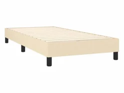 Discount Conjunto Boxspring - 90x190 cm + colchón y LED tela ES242527 Cama Continental Boxspring