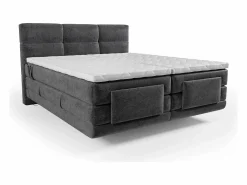 New Palacio Conjunto boxspring relax tela antracita 2x90x200 LODI Gris antracita