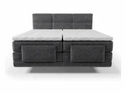 New Palacio Conjunto boxspring relax tela antracita 2x90x200 LODI Gris antracita