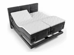 New Palacio Conjunto boxspring relax tela antracita 2x90x200 LODI Gris antracita
