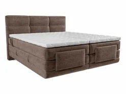 Palacio Conjunto boxspring relax Tela - Marrón - 2 x 90 x 200 cm - LODI de