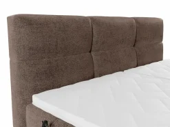 Palacio Conjunto boxspring relax Tela - Marrón - 2 x 90 x 200 cm - LODI de