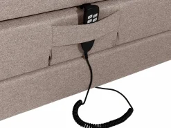 Discount Palacio Conjunto boxspring relax tela 2x90x200 cm CASTEL Beige