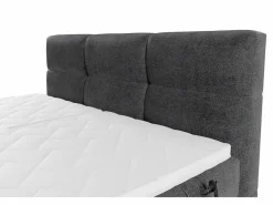 New Conjunto boxspring relax tela antracita 2x80x200 LODI Cama Continental Boxspring|Cama Articulada