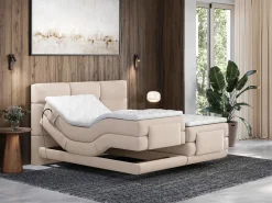 Palacio Conjunto boxspring relax tela 2 x 90 x 200 cm LODI de