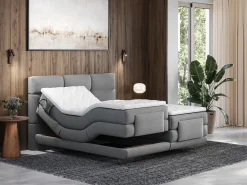 Sale Conjunto boxspring relax tela 2x80x200 LODI Cama Continental Boxspring|Cama Articulada