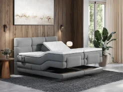 Sale Conjunto boxspring relax tela 2x80x200 LODI Cama Continental Boxspring|Cama Articulada