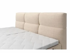 Hot Palacio Conjunto boxspring relax tela 2 x 80 x 200 cm LODI de Beige
