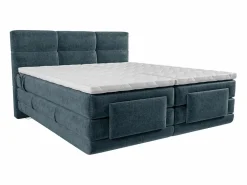 Sale Palacio Conjunto boxspring relax Tela - - 2 x 80 x 200 cm - LODI de Azul