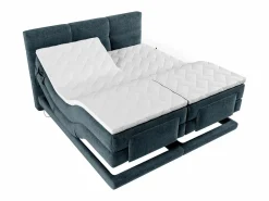 Sale Palacio Conjunto boxspring relax Tela - - 2 x 80 x 200 cm - LODI de Azul