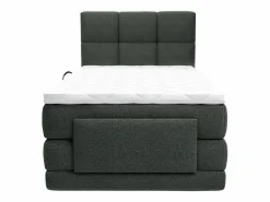 Outlet Palacio Conjunto boxspring relax tela antracita 100x200 cm LODI Gris antracita