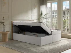 New Ysmée Conjunto completo de ropa de cama decorativa canapés abatibles - 180 x 200 cm - - SIAKI Gris claro
