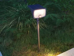 Best Conjunto de 2 balizas solares o apliques de pared con sensor de movimiento - 700 lúmenes - CHENDI Iluminación Exterior|Energía Solar