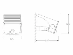 Best Conjunto de 2 balizas solares o apliques de pared con sensor de movimiento - 700 lúmenes - CHENDI Iluminación Exterior|Energía Solar
