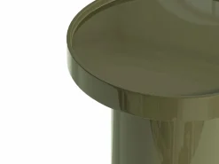 Outlet Conjunto de 2 mesas de centro de MDF - y verde caqui lacado - SYBEVA Mesa De Centro
