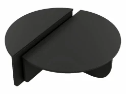 Discount Vente-unique Conjunto de 2 mesas de centro nido - Color: - ALOEVA Negro