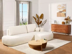 Vente-unique Conjunto de 2 mesas de centro - Color: Natural claro - ALOEVA