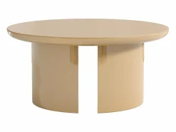 Discount Vente-unique Conjunto de 2 mesas de centro de MDF - y rojo lacado - DERLALI Beige