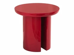 Discount Vente-unique Conjunto de 2 mesas de centro de MDF - y rojo lacado - DERLALI Beige