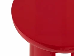 Discount Vente-unique Conjunto de 2 mesas de centro de MDF - y rojo lacado - DERLALI Beige