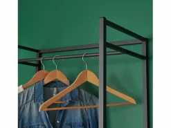 Conjunto de 2 percheros de madera y metal ASHTON