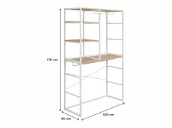 Conjunto de 2 percheros modulares para buhardilla 200x85cm KADRA