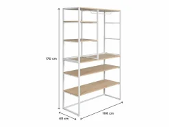 Online Conjunto de 2 percheros modulares para buhardilla 200x85cm KADRA Mueble Perchero