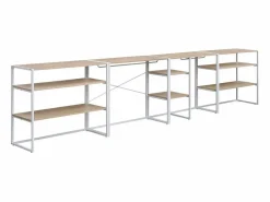 New Conjunto de 4 percheros modulares para buhardilla 400x85cm KADRA Blanco