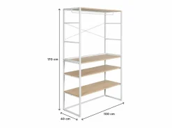 Online Conjunto de 2 percheros modulares para buhardilla 200x85cm KADRA Mueble Perchero