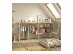 Online Conjunto de 2 percheros modulares para buhardilla 200x85cm KADRA Mueble Perchero