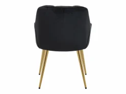 Online Conjunto de 2 sillas con reposabrazos de terciopelo y metal dorado - - PEGA Sillas Y Lotes De Sillas