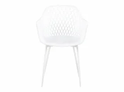 Conjunto de 4 Sillas de Brazos Blancas Estilo Escandinavo - Comedor/Cocina - Diseño Escandinavo - 52 x 56 x 84.5 cm