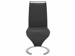 Hot Vente-unique Conjunto de 6 sillas de piel sintética TWIZY Negro