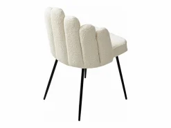 Best Conjunto de 2 sillas en tela bouclé y metal negro - - ALTINAM de Pascal MORABITO Sillas Y Lotes De Sillas