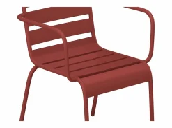 New Conjunto de 2 sillones de jardín apilables de metal - - MIRMANDE de Comedores De Jardín