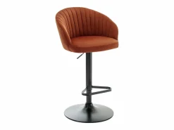 New Conjunto de 2 taburetes de bar de terciopelo y metal negro - - DORALIZ Muebles De Bar|Taburete Alto
