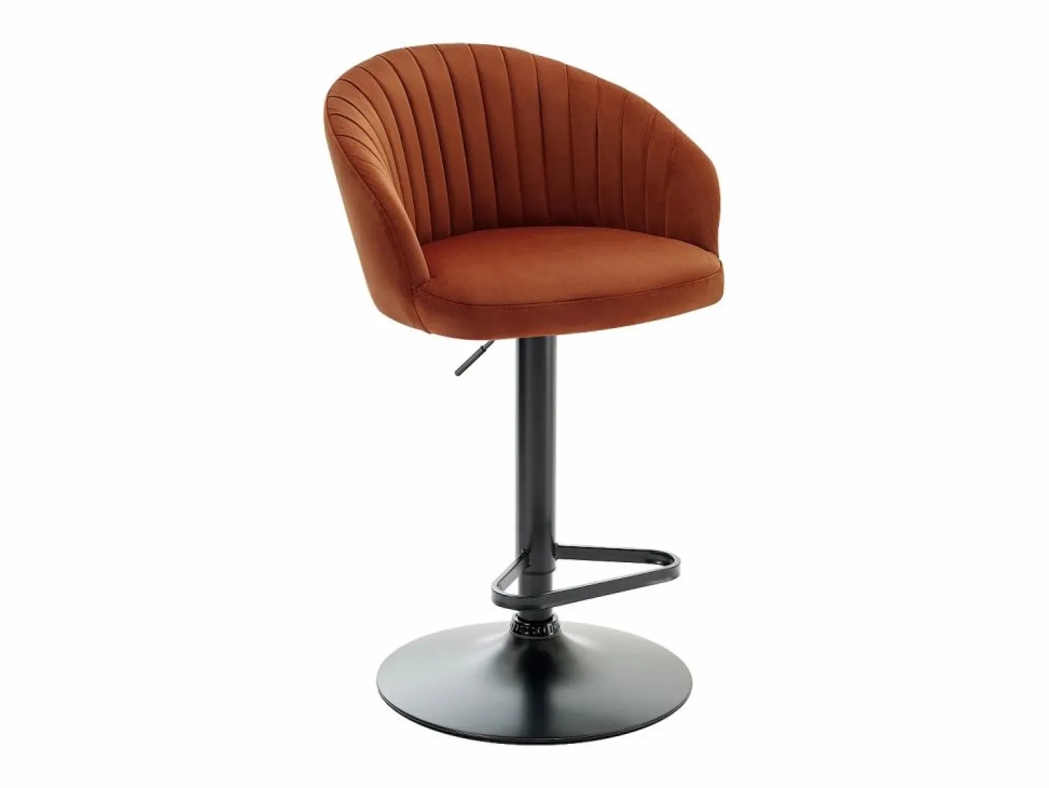 New Conjunto de 2 taburetes de bar de terciopelo y metal negro - - DORALIZ Muebles De Bar|Taburete Alto