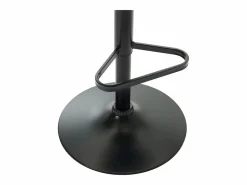 New Conjunto de 2 taburetes de bar de terciopelo y metal negro - - DORALIZ Muebles De Bar|Taburete Alto