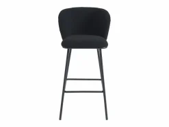 Vente-unique Conjunto de 2 taburetes de bar de felpa y metal - - SENORASE