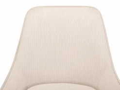 Vente-unique Conjunto de 2 taburetes de bar de terciopelo acanalado y metal negro - - MASURIE