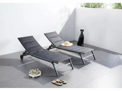 Clearance Conjunto de 2 tumbonas de aluminio LISBOA Tumbona