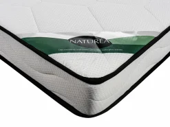 Best Conjunto de 90 x 190 cm. Somier de láminas + colchón de espuma y tela de bambú - KANANI de Conjunto Colchón Y Somier