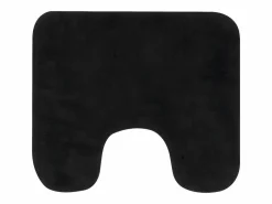 Conjunto de alfombrillas de baño de tela 3 piezas antracita ES589575