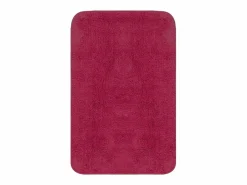 Conjunto de alfombrillas de baño de tela 3 piezas fucsia ES138634 Rosa