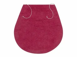 Conjunto de alfombrillas de baño de tela 3 piezas fucsia ES138634 Rosa