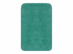 Conjunto de alfombrillas de baño de tela 3 piezas turquesa ES764355