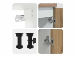 vidaxl Conjunto de armarios de cocina de 4 piezas 