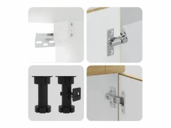 Outlet Conjunto de armarios de cocina de 4 piezas 