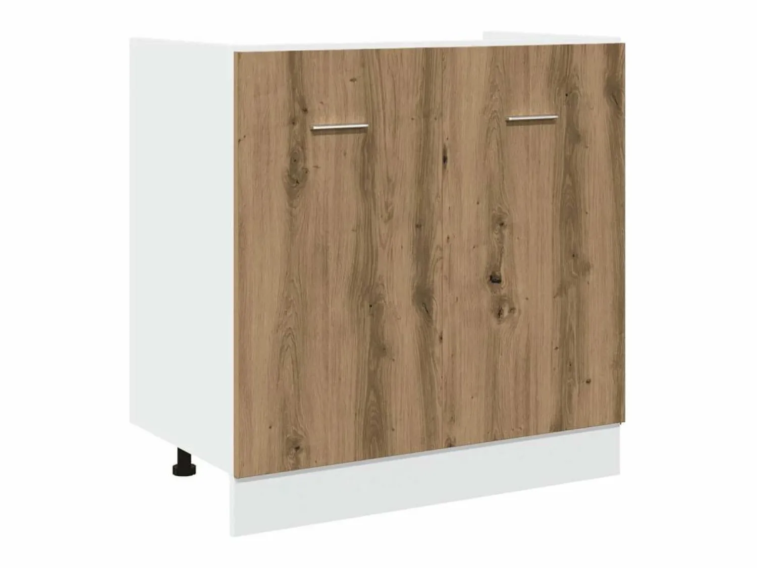 New Conjunto de armarios de cocina de 7 piezas "Lyon" de madera de ingeniería de roble artesanal Cocina Completa