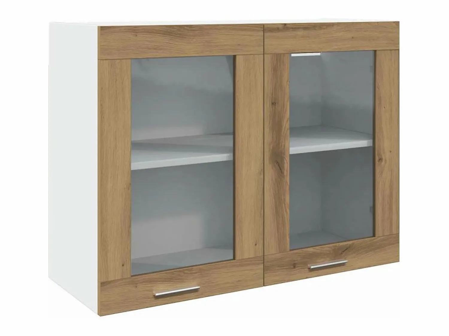 New Conjunto de armarios de cocina de 7 piezas "Lyon" de madera de ingeniería de roble artesanal Cocina Completa